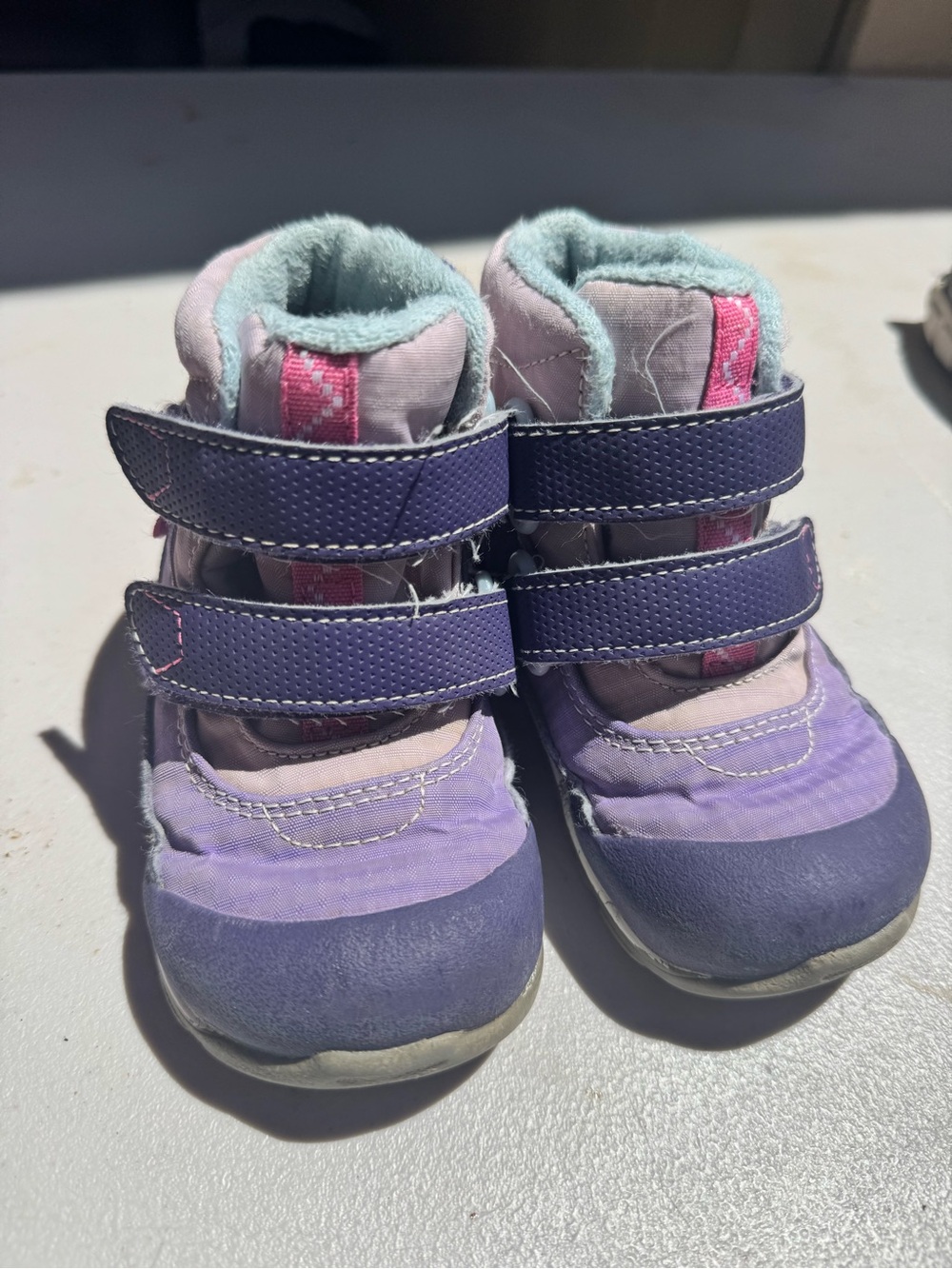 See Kai Run Purple and Pink Kids' Waterproof Insulated Hiking and Snow Boots